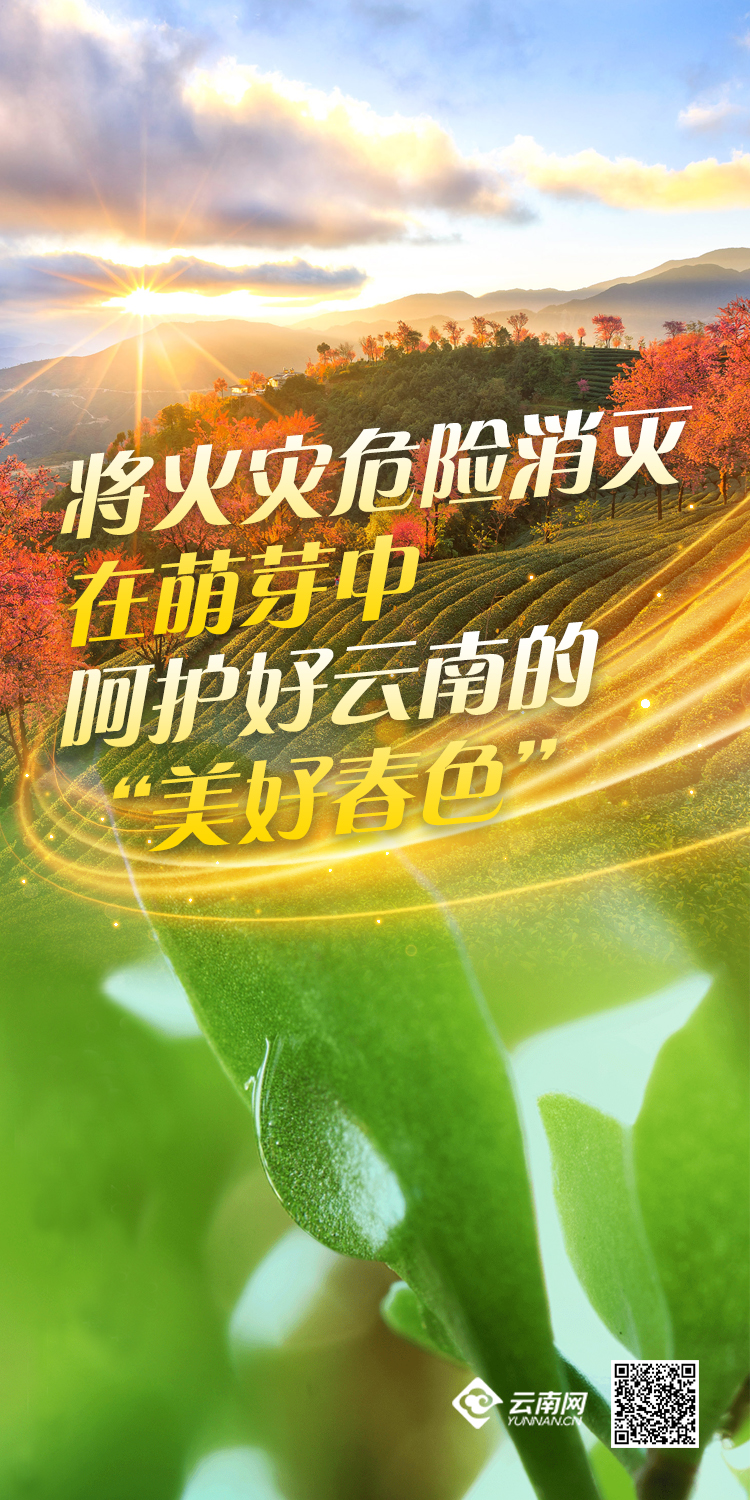 海报林火焚春季防火请牢记